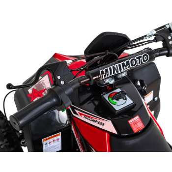 Quad HIPERFECT na akumulator Czerwony 35km/h + Silnik bezszczotkowy 1000W + Koła pompowane + Regulacja siedzenia